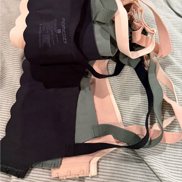 Scalloped Edge Nursing Bra Set - Cream, Oyster, Sage, Black - Picture 6 of 8